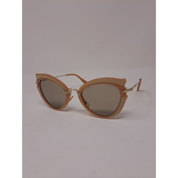 NWOT Miu Miu Women\'s Sunglasses Cat-Eye Pink Gold SMU 05S 52-23-140 Italy main image 8